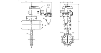 Lugged Butterfly Valve - Positioner Controlled (80mm) STC