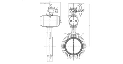 Wafer Butterfly Valve - Positioner Controlled (300mm) DA