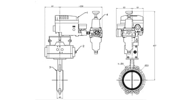 Wafer Butterfly Valve - Positioner Controlled (65mm) DA